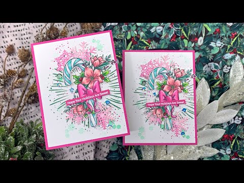 Candy Cane Christmas Cards | AmyR 2023 Holiday Card Series #4