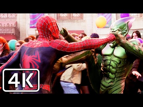 Spider-Man - Spider-Man vs Green Goblin Fight Scene [4K]