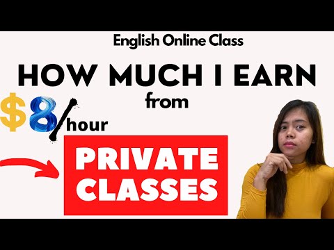 How much I Earn from Private English classes?