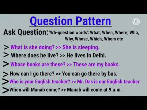 Ask Question ll Wh-Question ll Yes/No Question ll Tag Question ll Question Pattern ll in Assamese