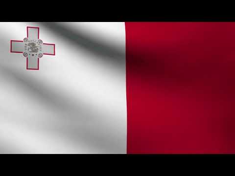 [10 Hours] Malta Flag Waving - Video & Audio - Waving Flags