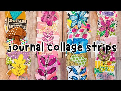 JUNK JOURNAL COLLAGE | How to Use Collage and Snippet Strips in Junk Journals | COLLAGE FODDER