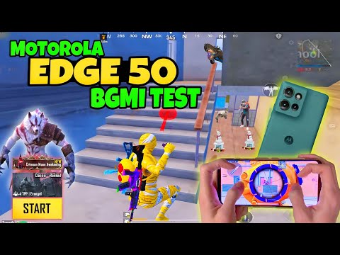 Motorola edge 50 🔥 bgmi test with 60 fps | moto edge 50 pubg test🔥