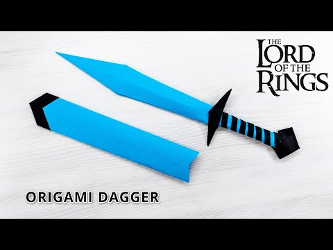 Making a Paper Sting Dagger from The Hobbit & The Lord of the Rings - DIY Crafts Tutorial