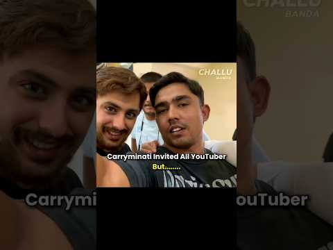 Carryminati invitation all youtuber but this YouTube #shortsviral #automobile #apkadostnaeem