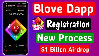 Blove Dapp Registration Process ! Blove dapp $1 billion airdrop distribution ! Blove dapp kya hai