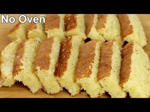 Frying pan Semolina cake | Easy suji cake recipes without oven | Snacks recipe