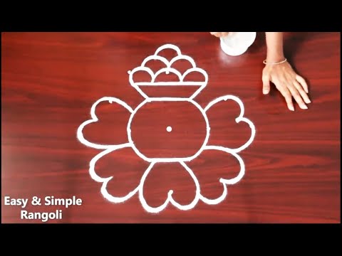 Pongal Pot Design | Bhogi Muggulu 2025 With Dots | Easy Sankranti Rangoli