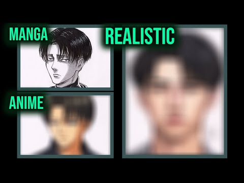 Drawing LEVI ACKERMAN in 3 Styles [Manga, Anime and Realistic]