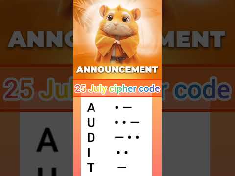 Hamster kombat daily cipher today july 25 | hamster kombat code today