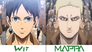 Wit Studio VS MAPPA - Attack on Titan 4 Season