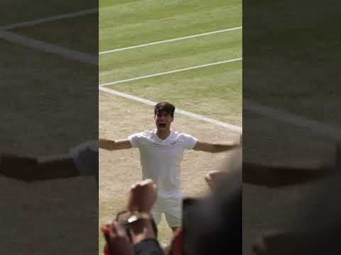 The emotion of winning #Wimbledon 🥹😍 #Shorts #Tennis