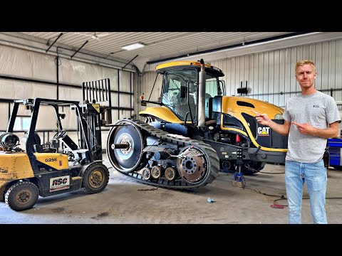 Swapping the Tracks on My FIRST Tractor (Challenger MT765)