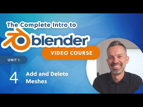 Blender Beginner Tutorial – Add & Delete Meshes