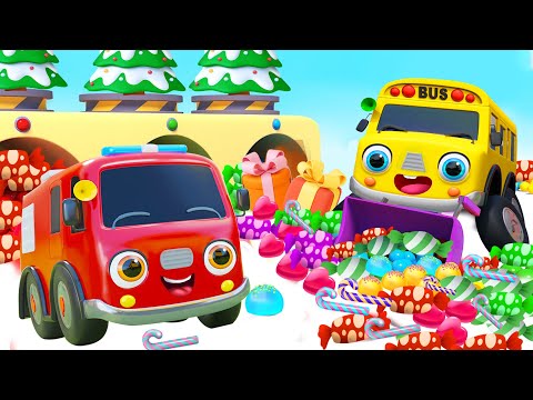 Christmas Candy Song | Learn Colors with Lollipop | Nursery Rhymes & Kids Songs - Baby Car Songs TV