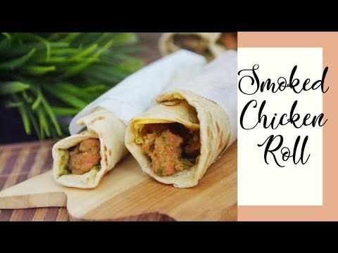 Smoked chicken Roll /Smoked Chicken Frankie/Asheescookbook