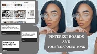 MY PINTEREST BOARDS AND LAW OF ATTRACTION Q&A | MY JOURNEY | EP 2