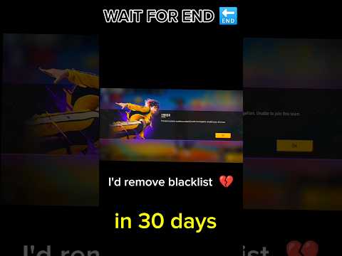 REMOVE BLACKLIST ID  IN FREE FIRE #freefire #blacklist #shorts #viral#shortsfeed