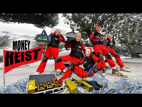 PARKOUR VS MONEY HEIST! | Bad guy pretend to be police to break into the base to rob gold | Epic POV