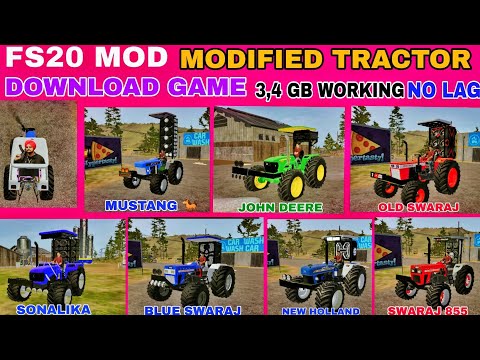 Fs20 indian tractor mod download  game | modified tractor game | fs20 | indian vehicle tractor game