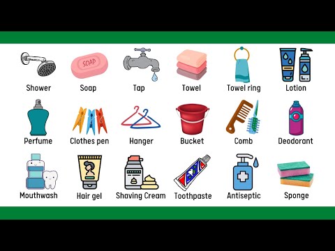 Bathroom Accessories and Vocabulary Items Names Every English Beginner MUST KNOW