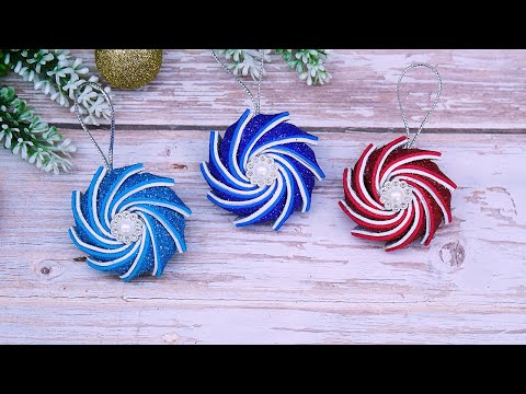 Easy Christmas Craft🎅X mas Tree Ornaments Ideas DIY🎁Foamiran Crafts at Home