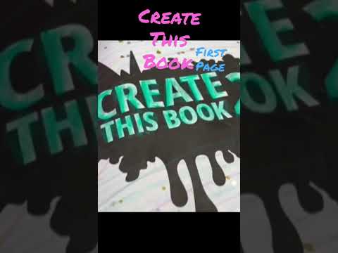 Create this book @MoriahElizabeth #createthisbook2