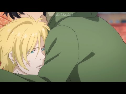 Ash x Eiji moments #29 - Ash stops shaking from trauma when Eiji hugs him