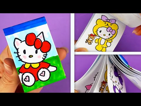 Мини блокнот с наклейками Kawaii Stickers Book