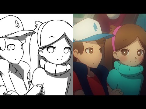 What if "Gravity Falls" was an anime (Animation Breakdown)