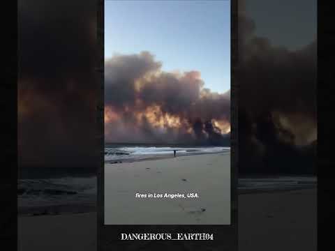 Forest fires in Los Angeles, USA.