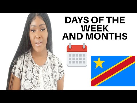 LEARN LINGALA - DAYS OF THE WEEK AND MONTHS