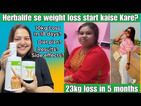 10kg in 18 days ✅How to start Herbalife Weight Loss Plan❓Herbalife weightloss results |Sneha Reviews