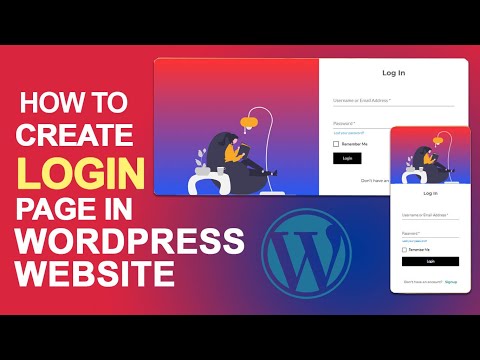 How to Create a Login Page for WordPress Website