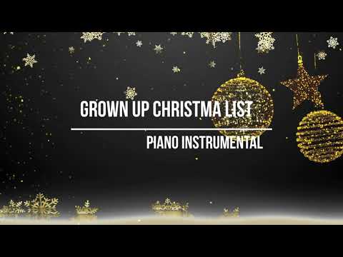 Grown up Christmas list -Michael Buble/Piano instrumental with Lyrics