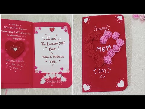 Mother's day special Greetings Card made with wedding card  |  Greetings Card for your  mother