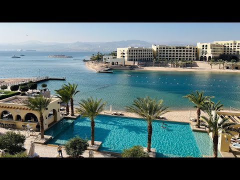 FIRST TIME IN JORDAN 4K - AQABA City Tour, Traditional Food, Red Sea Military Tank, Al Manara Hotel