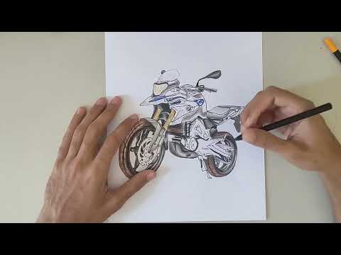 Drawing GS 310 BMW #drawing #motos #gs310