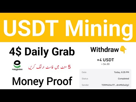 Best Usdt Mining Website Today | How to Make Money Online | 🎉Grab 4$ Today in 2 Minutes