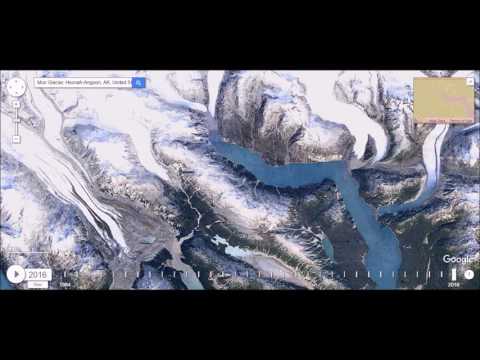 Muir Glacier, AK Receding - Time Lapse