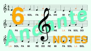 Treble (G) Clef, Do Re... (Ti): Learn to Read the LA Note in Less Than 2 Minutes (Andante, 6 Notes)