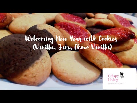 New Year Special Cookies (Vanilla, Jam & Choco vanilla)