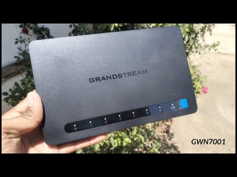 Grandstream GWN7001 Router Setup and Connect to Internet.