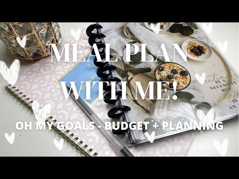 MEAL PLAN WITH ME - Dinners of the Week & February Dinner Video Plans | HAPPY PLANNER Meal Planner