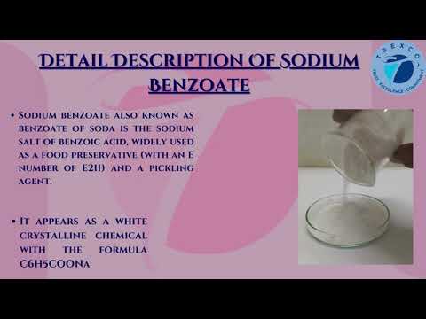 Sodium Benzoate -Detail Description,  Production, Agriculture, Pharmaceutical, Preservative Uses