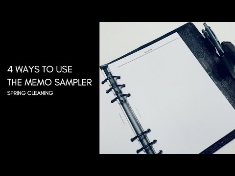 Spring Cleaning! 4 Ways to Use the Memo Planner Insert Sampler | Cloth & Paper