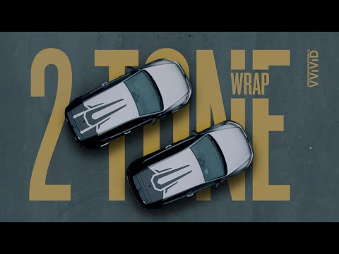 Coolest TWO TONE Car Wrap (process video) #VViViDVinyl