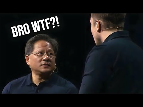 The Time Elon Musk STUNS Jensen Huang About Tesla