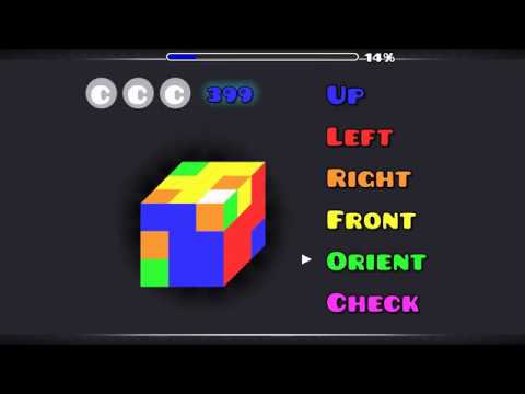 A functioning Rubik's Cube in Geometry Dash