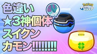 【ポケモンスリープ】色違い星3神個体スイクンを目指して、全ての希望をここに託す！！スイクンよ、降臨せよ！！